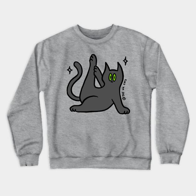 Yoga Cat Crewneck Sweatshirt by The Vix Cats